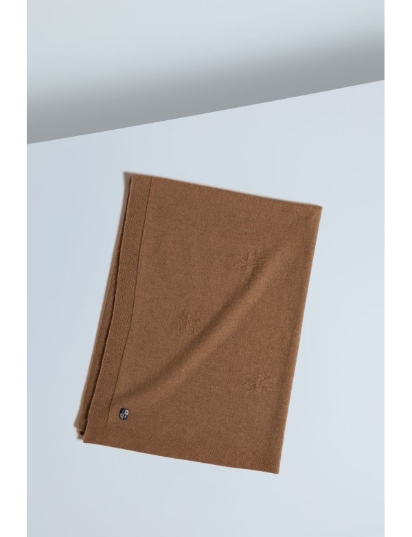 Baby Camel Down Snowflake Blanket Ginger
