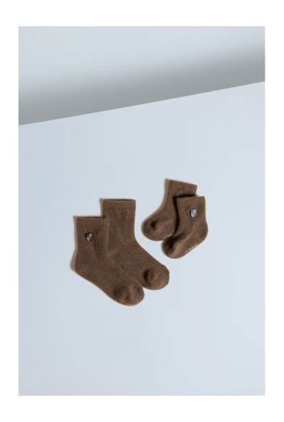 Yak Down Socks Cappuccino