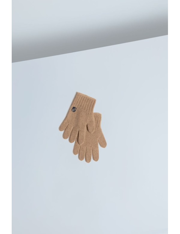 Baby Camel Down Gloves Beige