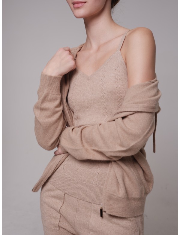 Levi Top with straps, Beige