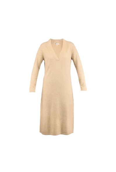 Wanaka, dress low cut Beige