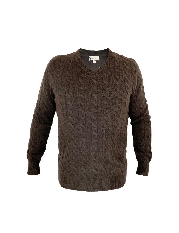 Vienna cables Sweater Chocolate