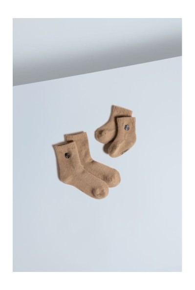 Baby Camel Down Socks Beige