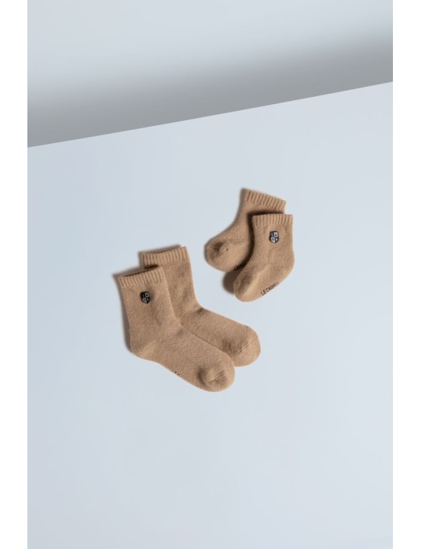 Baby Camel Down Socks Beige