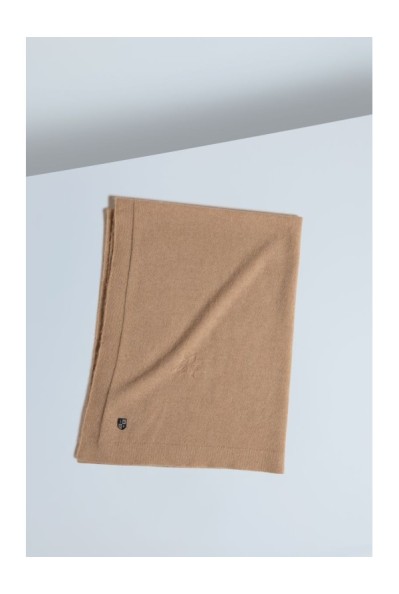 Baby Camel Down Snowflake Blanket Beige