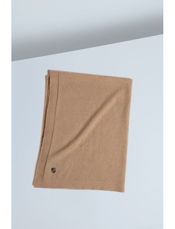 Baby Camel Down Snowflake Blanket Beige
