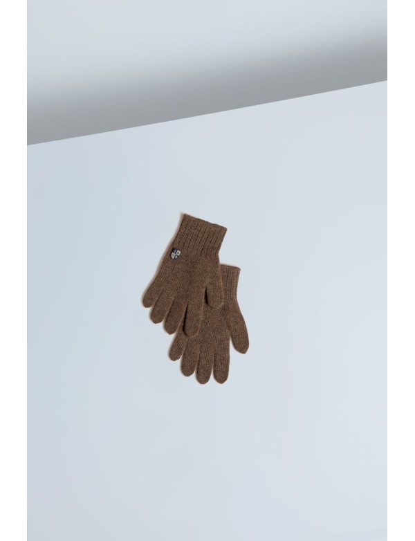 Yak Down Gloves Cappuccino